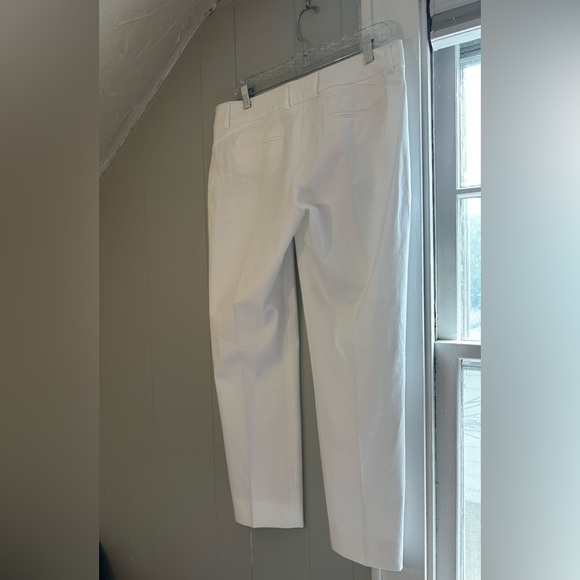 Piazza Sempione Kim White Cotton Tailored Trousers Size 10 US / IT 46 - Picture 9 of 9